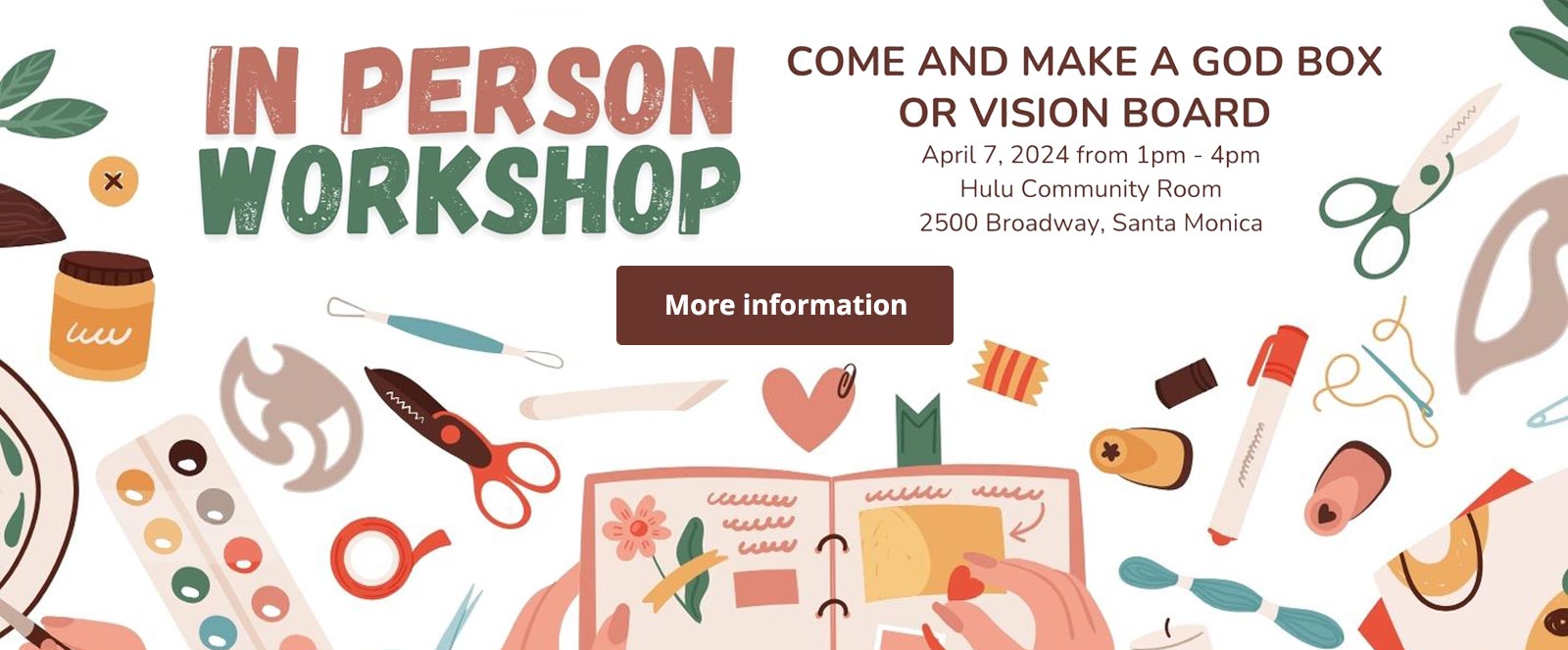 In Person Workshop - come and make a God box or vision board